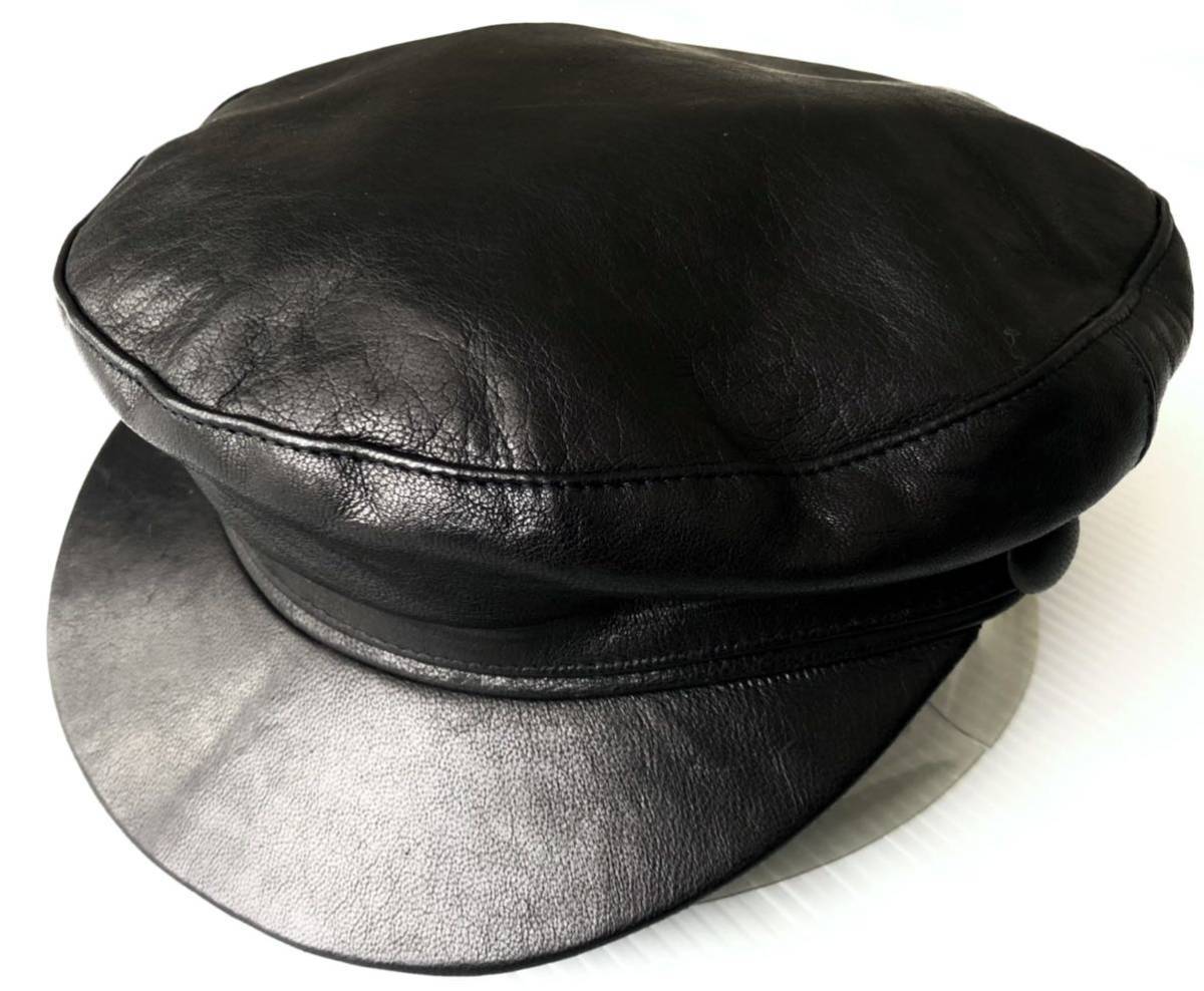 新品 イタリア製 イルカッペッライオマット レザー キャスケット ハンチング Il Cappellaio Matto STEWART NAPPA INVECCHIATA 柳6285拍卖