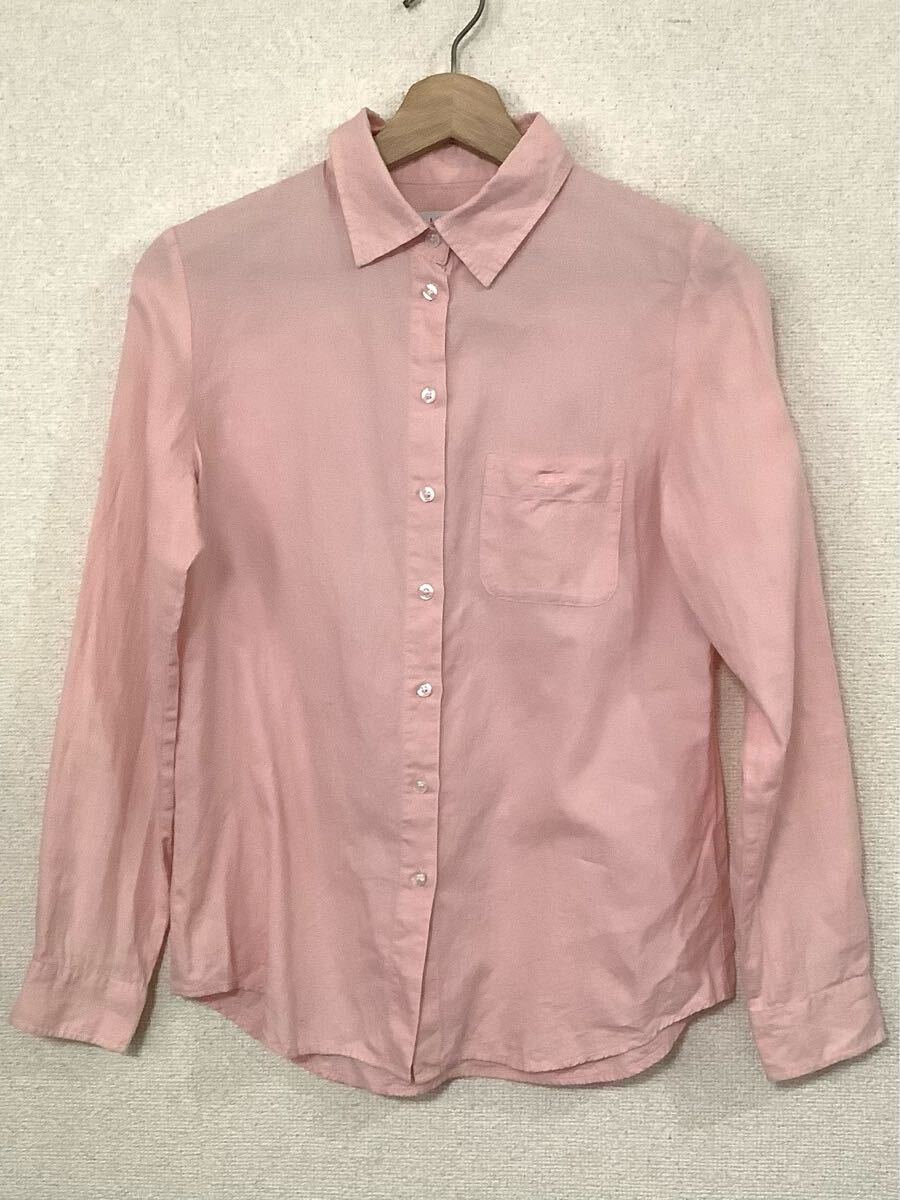 LACOSTE ラコステ 長袖シャツ コットンシャツ ピンク セレクト スポーツ レディース 古着 34拍卖