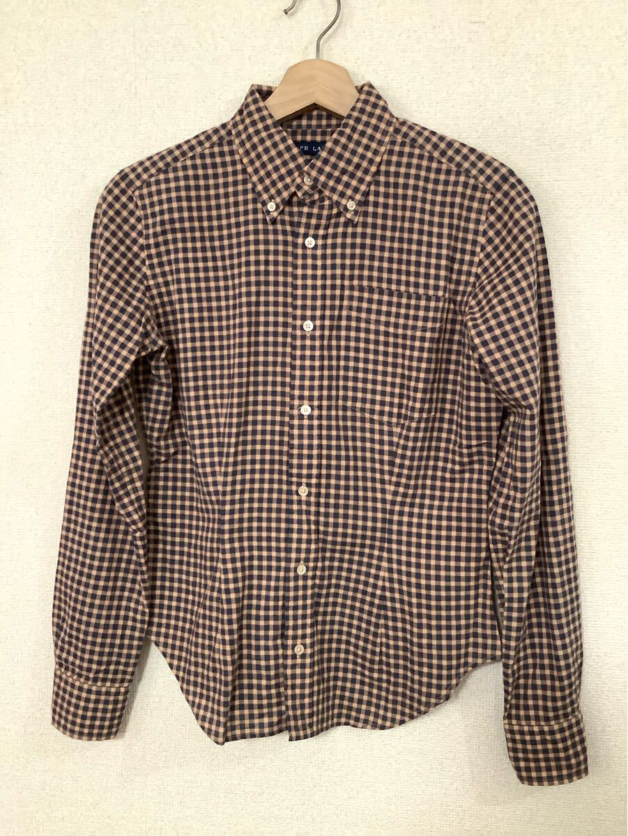 RALPH LAUREN ラルフローレン ギンガムチェック柄 ボタンダウンシャツ スリムフィット セレクト レディース 古着 拍卖