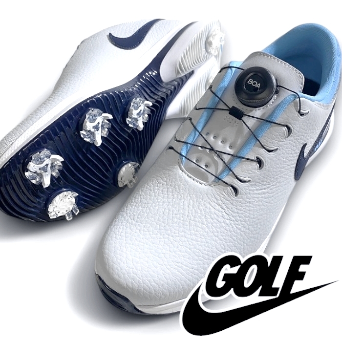 NIKE GOLF ナイキ ゴルフ 定価3.1万 AIR ZM VICTORY TOUR 3 BOA W レザー ソフトスパイク ゴルフシューズ DV6797 002 9.5 ▲215▼50502w11拍卖