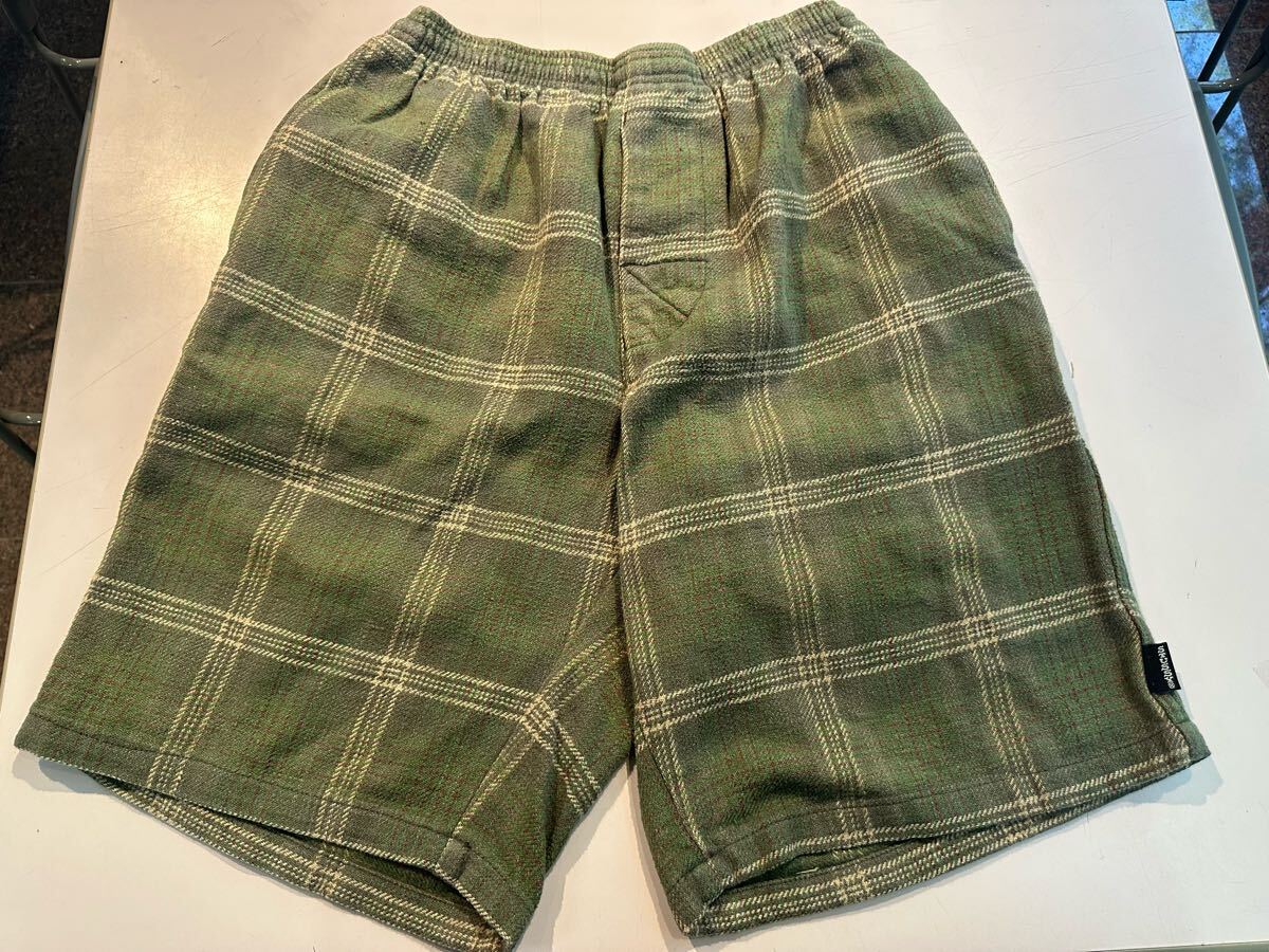 80s USA製 OLD STUSSY チェック ビーチ ショーツ M拍卖
