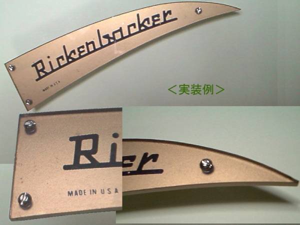 ネームプレート用 マイナスタッピングネジ3本 ロッドカバー用★6 Rickenbackerに拍卖