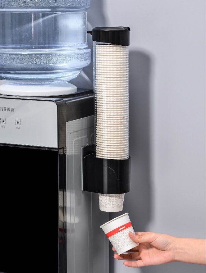 カップディスペンサー 本体 ウォーターサーバー設置可能 紙コップ ロングホルダー 70個収納 衛生的 フタ付 家庭用 コップスタンド meet115拍卖