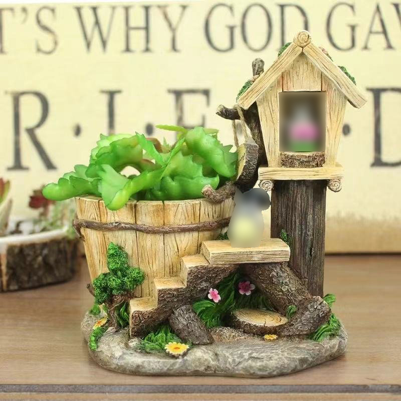 鉢 植木鉢 樹脂 多肉植物 サボテン プランター 飾り物 寄せ植え 可愛い 室内 インテリア HAPPYタイプ qwer0049拍卖