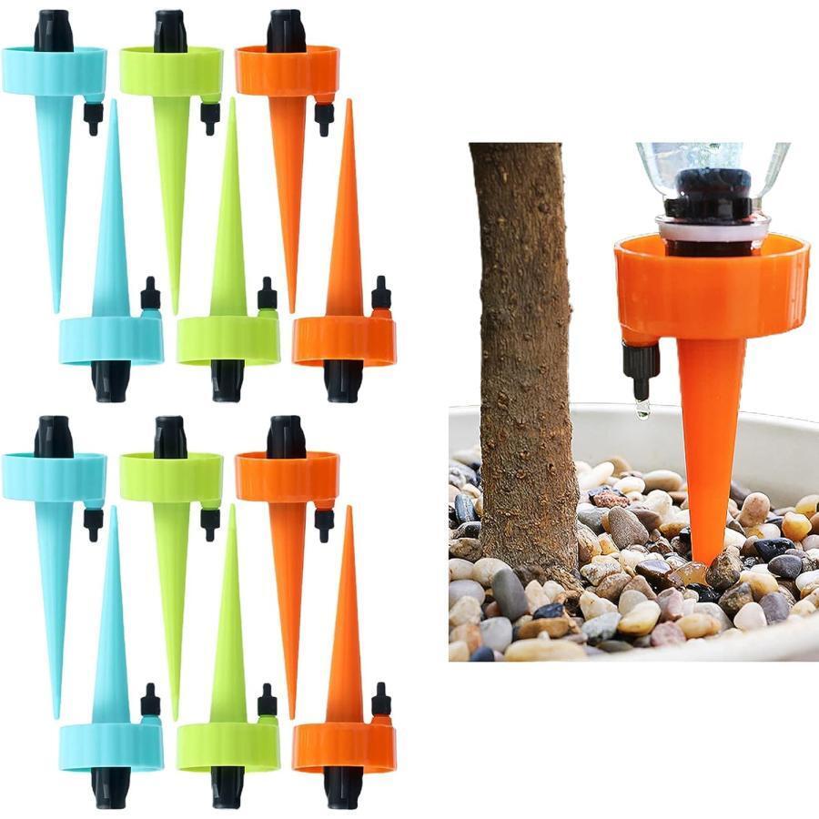 観葉植物 自動給水器 自動給水キャップ 水やり当番 水やり器 散水 自動水分量調節 盆栽菜 ガーデニング 挿し込むだけ目詰ま 12枚 pokm0019拍卖