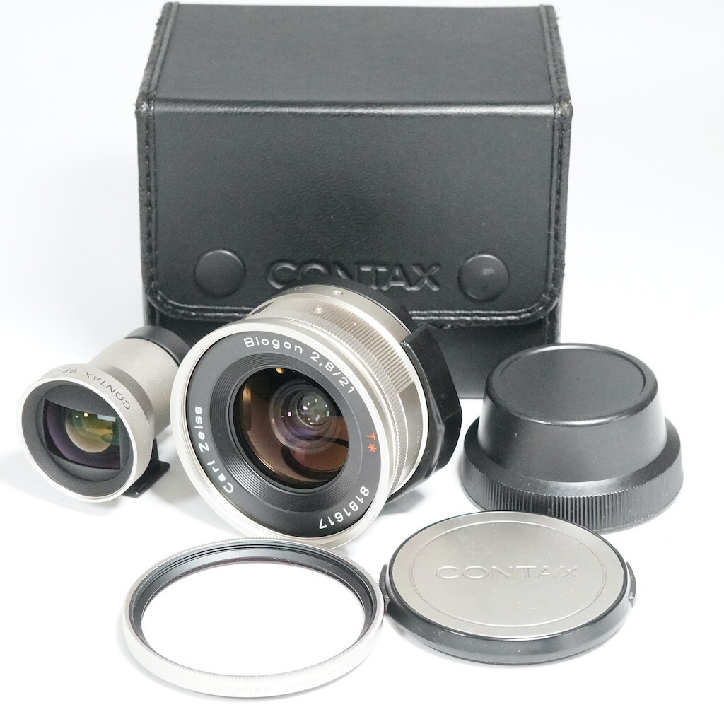 Contax コンタックス 21mm F2.8 ビオゴン ファインダー /1687動作OK 返金保証拍卖