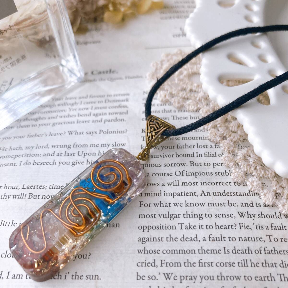 ネックレス チャクラ オルゴンクリスタルペンダント ユニセックス☆vintage jewelry accessoriesR0482拍卖