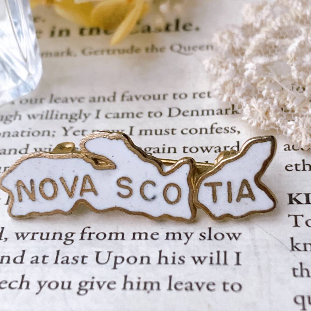 ラペルピン Province of Nova Scotia Lapel Pin☆vintage jewelry accessoriesR0497 拍卖