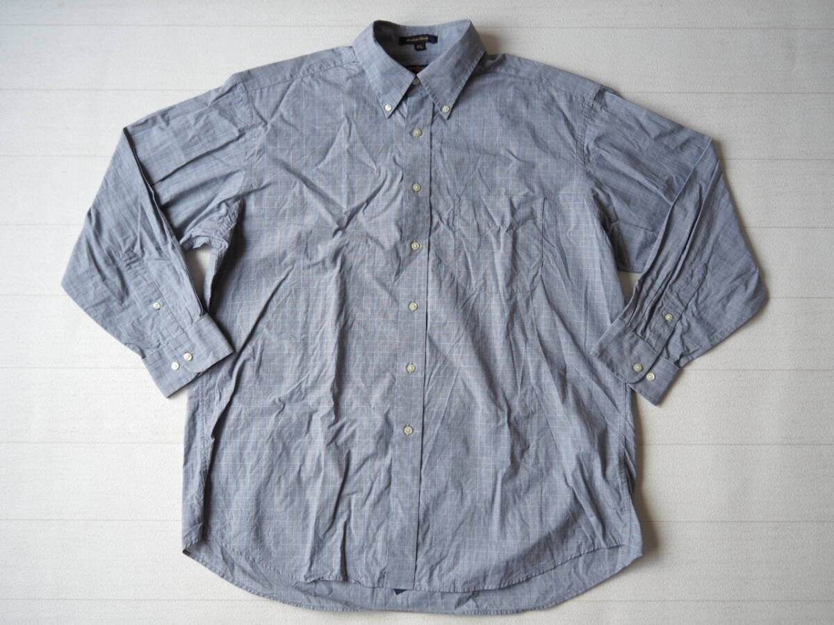 TOMMY HILFIGER トミーヒルフィガー USA直輸入 古着 長袖 チェック 00年代 00’s ボタンダウン シャツ メンズ 161/2 グレー拍卖