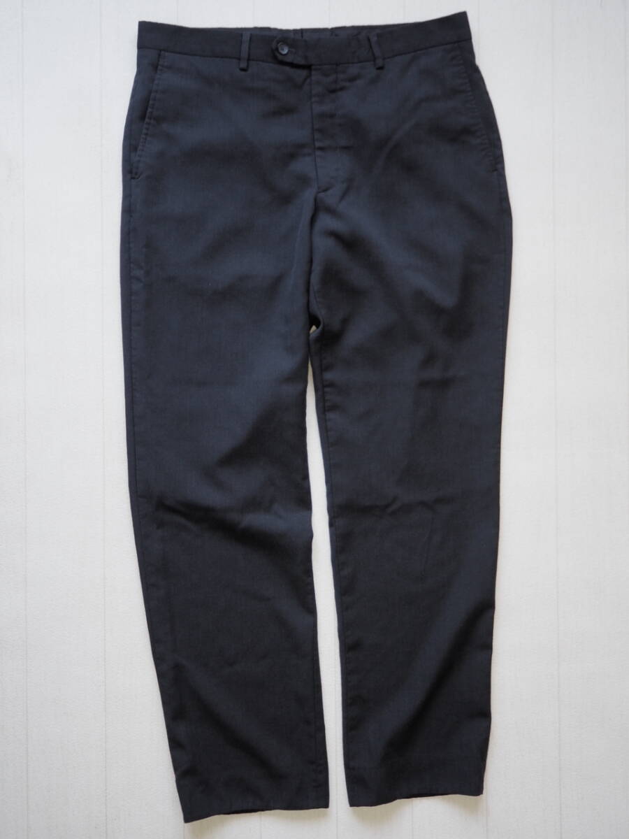 ☆送料無料☆ Pronto Uomo USA直輸入 古着 ロングパンツ スラックス メンズ 34 ブラック ボトムス 中古 即決拍卖