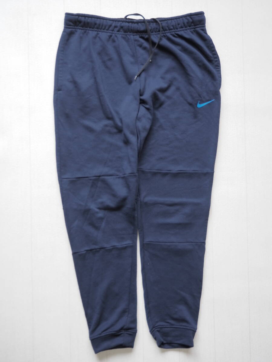 ☆送料無料☆ NIKE ナイキ USA直輸入 古着 ロゴ DRI-FIT トラックパンツ ジャージ メンズ M ネイビー ボトムス 中古 即決拍卖