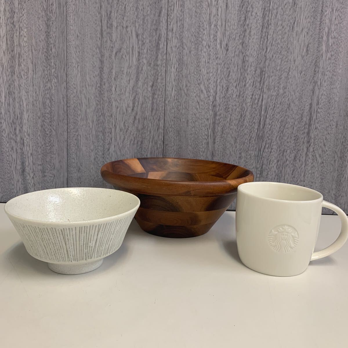 y051203m スターバックスコーヒー STARBUCKS COFFEE ロゴマグ(237ml) /お茶碗 13cm/サラダボール20cm 食器セット拍卖