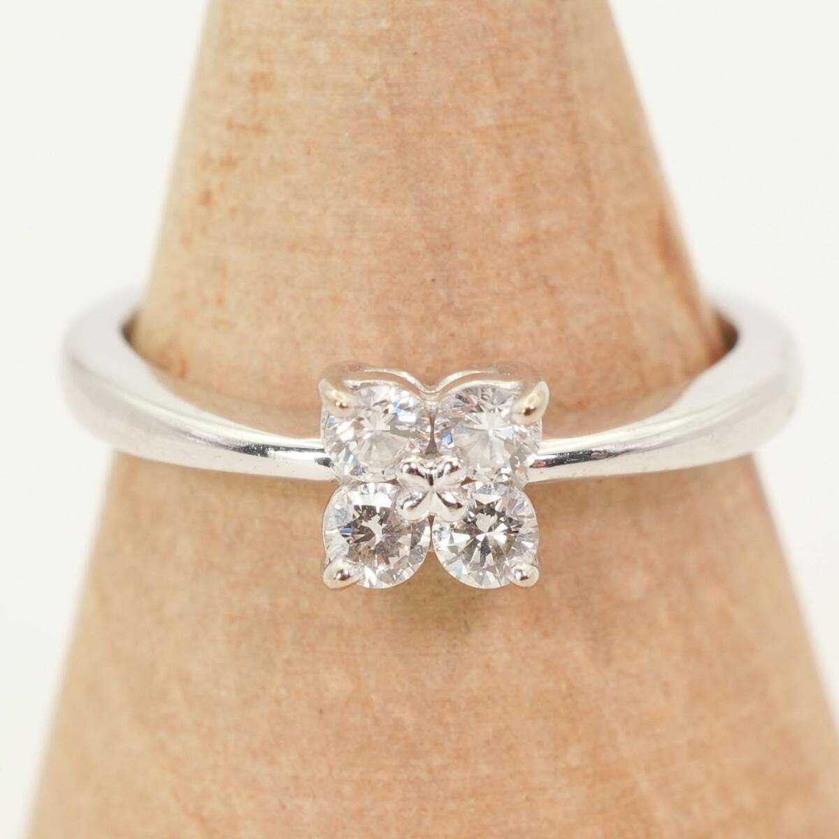 田崎真珠 K14WG ダイヤ リング 0.18 タサキ/24-4139/24-4139拍卖