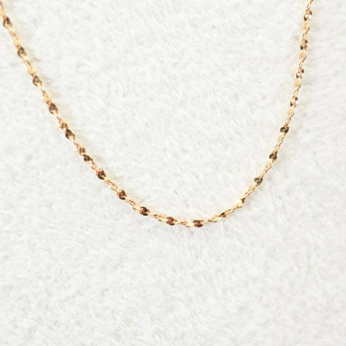 K18 ネックレス チェーン キラキラデザイン/24-551拍卖