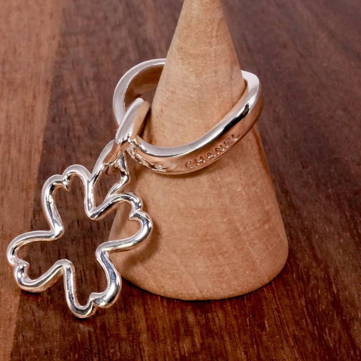 極美品 シャネル クローバーチャーム ヴィンテージ リング/25-77S拍卖