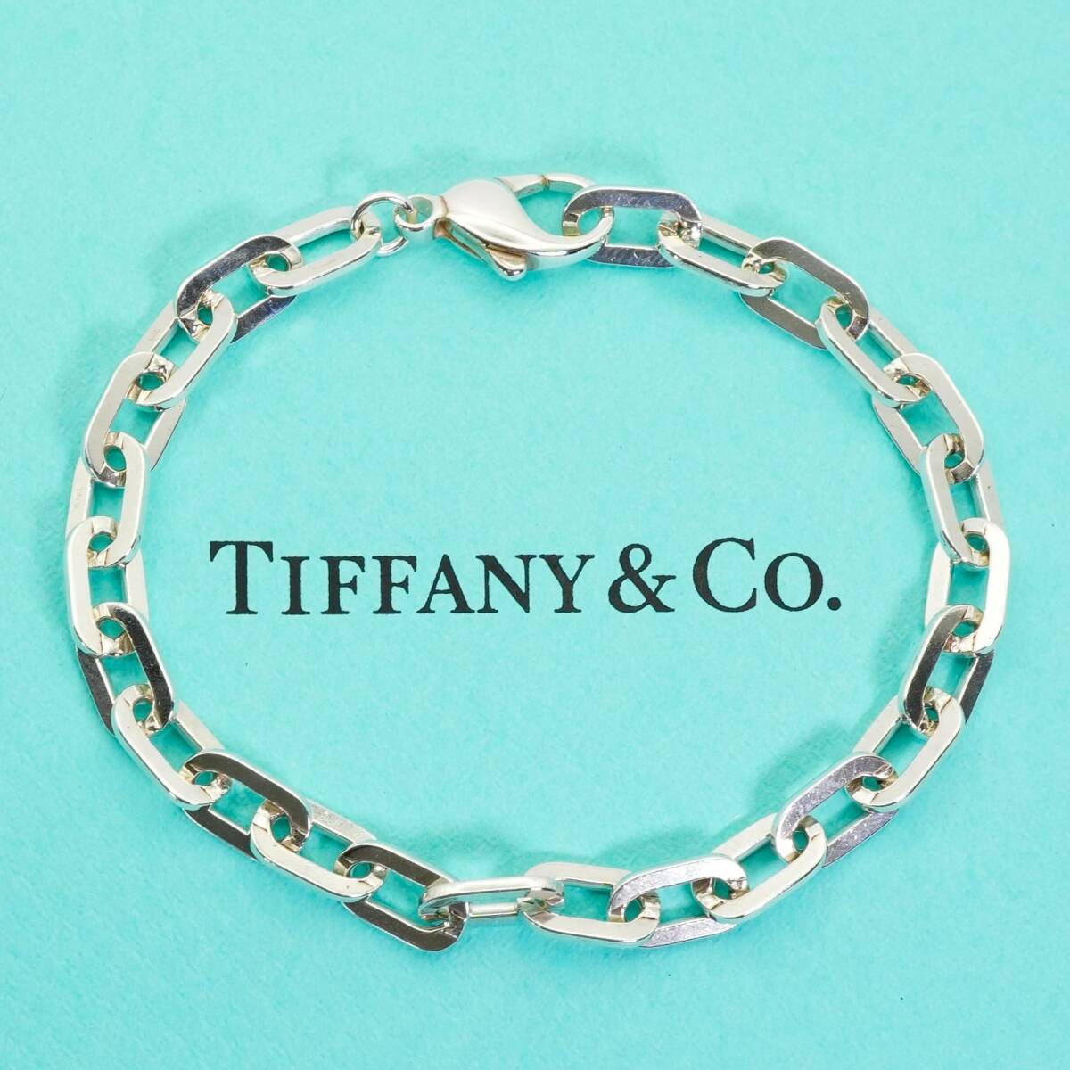 希少美品 ティファニー エリプス オーバルチェーン ブレスレット/24-1763拍卖