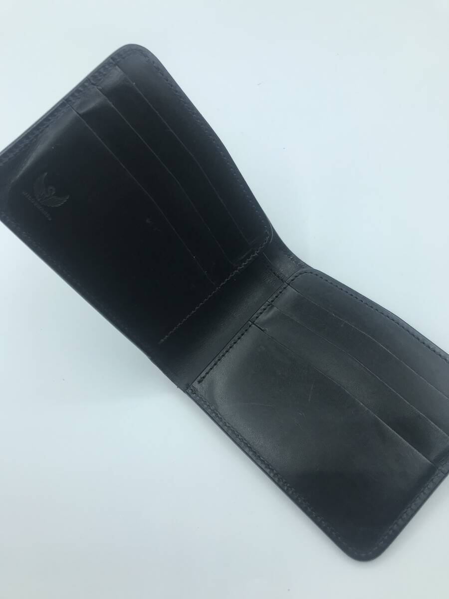 WILDSWANS ワイルドスワンズ WINGS ウイングス二つ折り財布(小銭入れなし) /黒/250525 ガンゾ ホワイトハウスコックス拍卖
