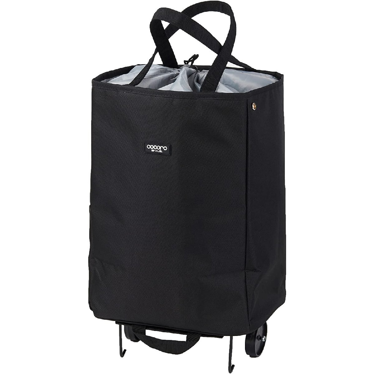 保冷 保温 コンパクトにたためて持ち運び簡単な ハンディトートカート 31×22.5×高さ80cm ブラック 黒拍卖