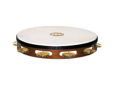 MEINL Percussion マイネル タンバリン Traditional Goat-Skin Wood Tambourine Brass Jingles 1row TAH1B-AB 【国内正規品】拍卖