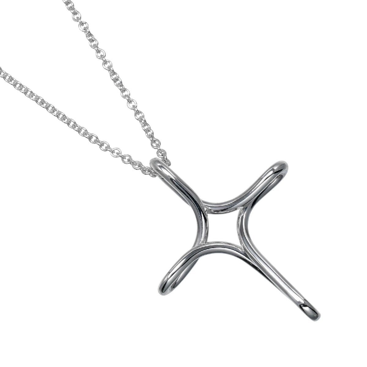 ティファニー TIFFANY&Co. オープンクロス ネックレス シルバー925 約6.54g【I132525117】中古拍卖