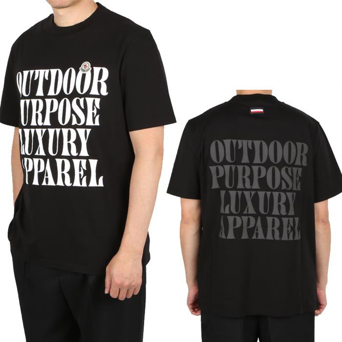 送料無料 199 MONCLER モンクレール 8C00039 829H8 ブラック Tシャツ カットソー 半袖 size M拍卖