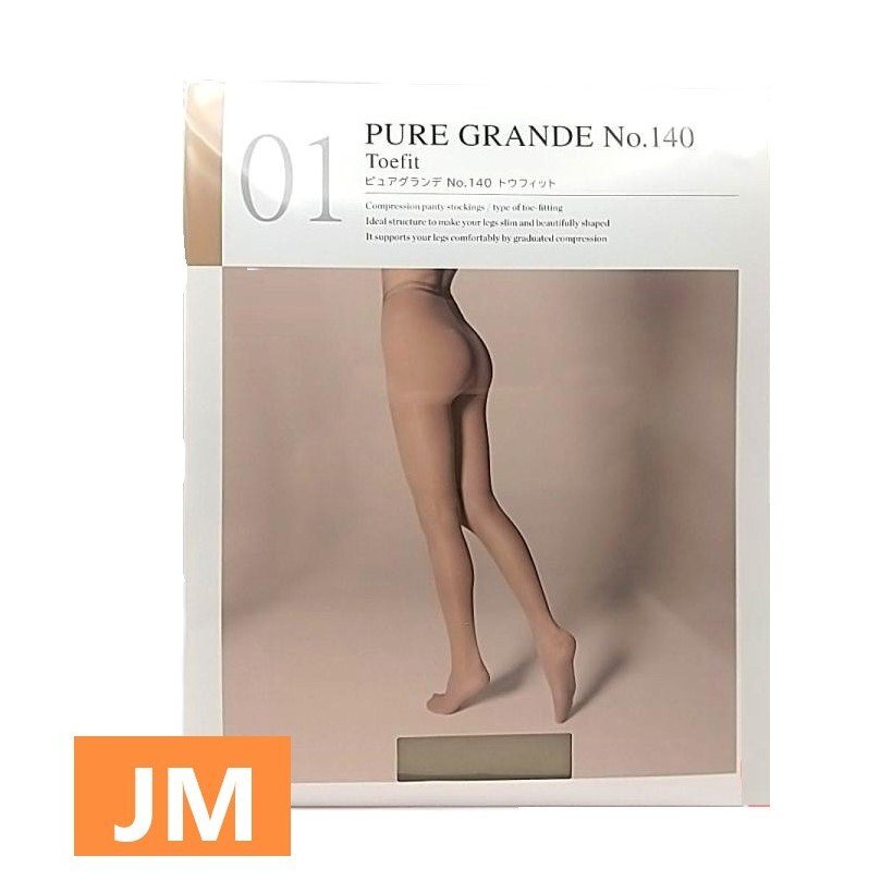 ダイアナ ピュアグランデ No.140 トウフィット JM オフベージュ リニューアル品 新品 着圧 補正 ストッキング 医療用弾性ストッキング拍卖