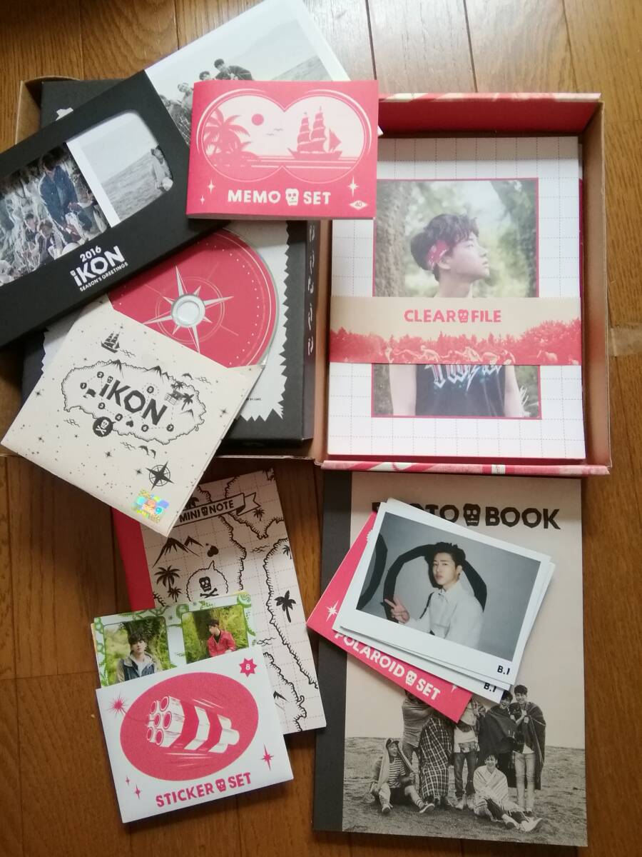 iKON アイコン 2016 SEASON'S GREETINGS KONY’S DVD 韓国YG ハンビン ジナン バビ ソン ドンヒョク ジュネ チャヌ B.I. DK BOBBY拍卖