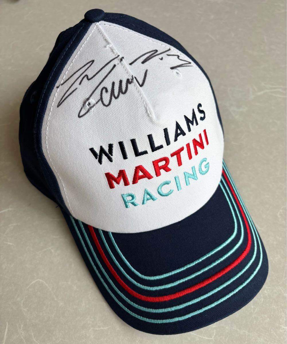 新品★F1 ウィリアムズマルティニレーシング HACKETT ハケットロンドン サイン入りキャップ 帽子★WILLIAMS MARTINI RACING拍卖