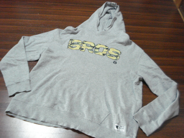 TONKOTSU BROTHERSデカロゴプルパーカー/メンズ/XXL/トンコツブラザーズ/グレー/フーディー拍卖