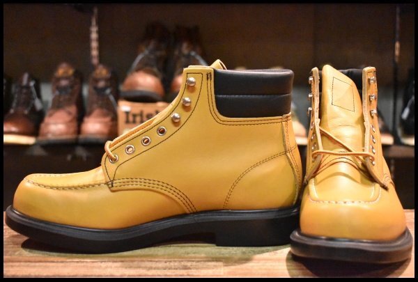 【9.5E 未使用 13年】レッドウィング 8807 スーパーソール メイズ マスタング モックトゥ 編み上げ 黄色 ブーツ redwing HOPESMORE拍卖