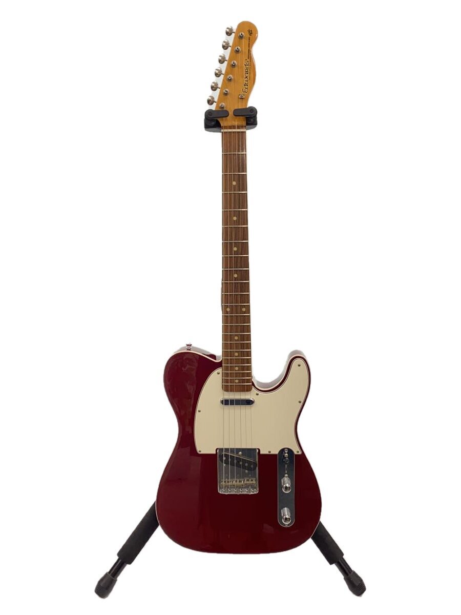 EDWARDS◆エレキギター/テレキャスタイプ/赤系/2S/E-TE-98 CTM/本体のみ拍卖