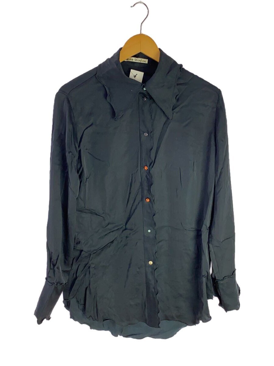 Acne Studios(Acne)◆長袖ブラウス/36/レーヨン/ブラック/無地/fn-wn-blou000013拍卖