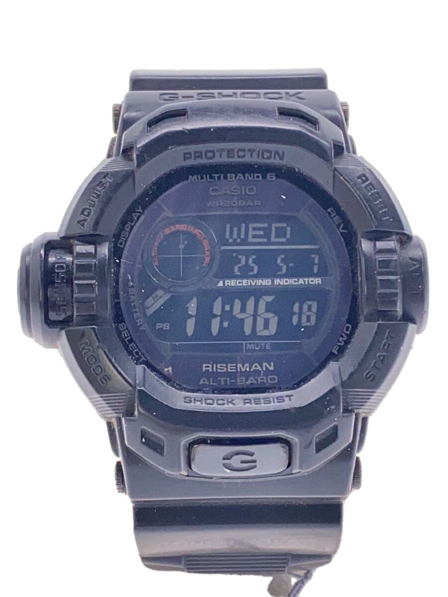CASIO◆ソーラー腕時計・G-SHOCK/デジタル/BLK拍卖