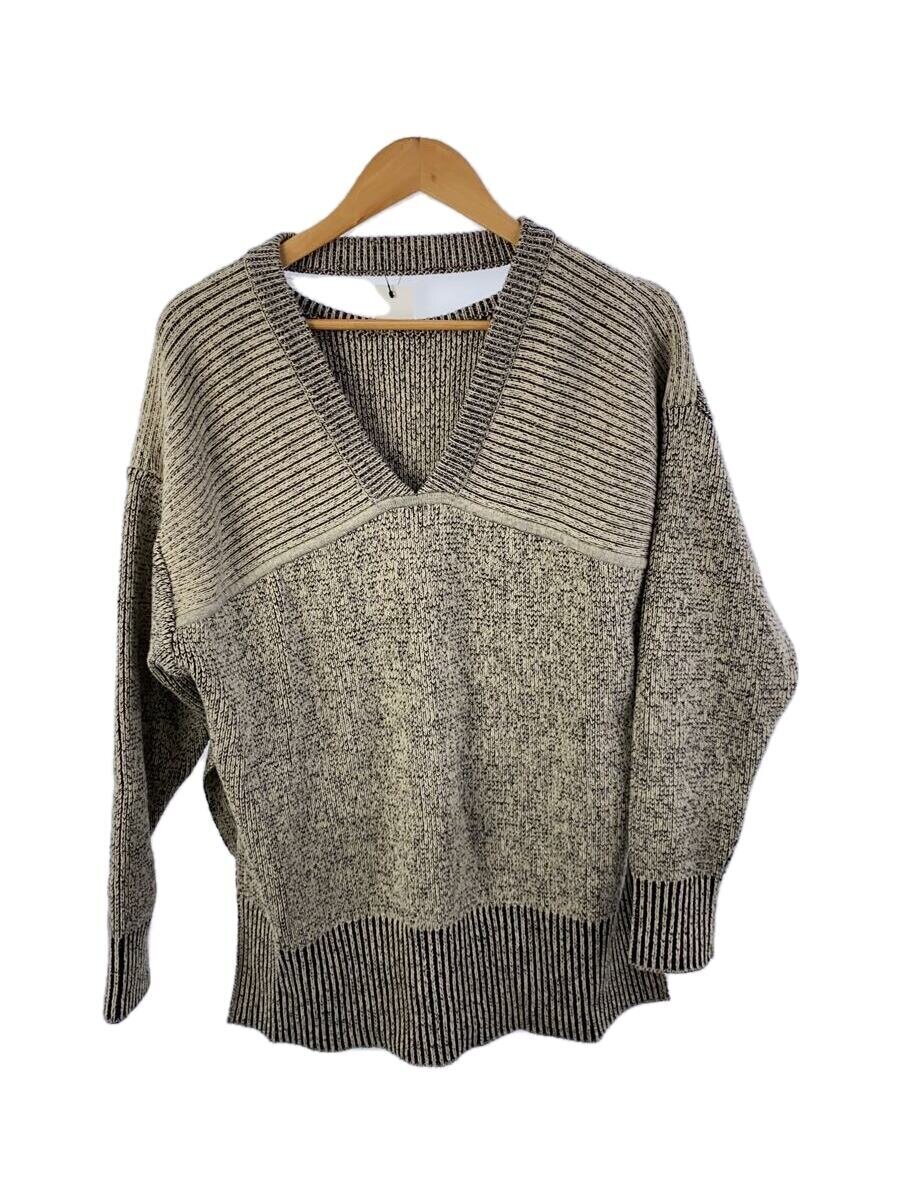 CLANE◆ニット・セーター(厚手)/1/ウール/GRY/14106-2112拍卖