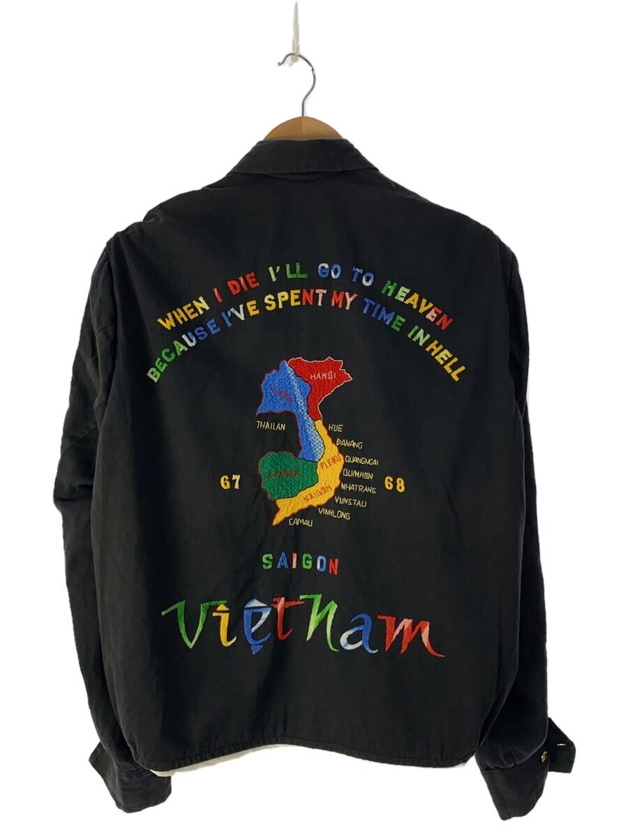 US.ARMY◆ベトジャン/虹色刺繍/67-68/BLK拍卖