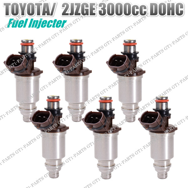 トヨタ クラウン JZS133 JZS135(燃料インジェクター フューエルインジェクター)2JZGE 3000cc 24バルブ DOHC EFI 6本セット NA用拍卖