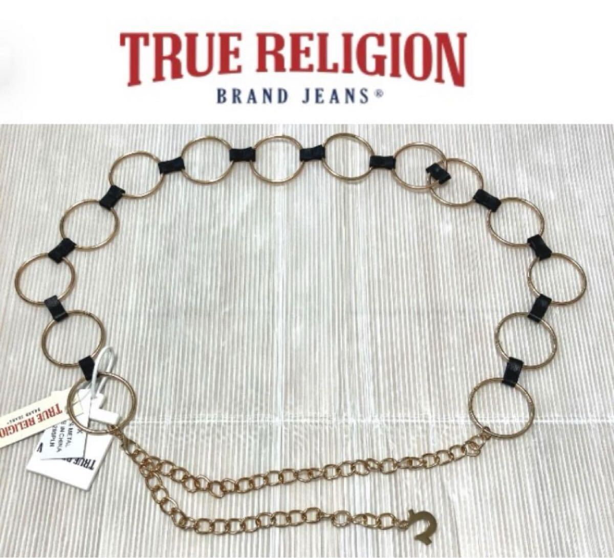 送料無料 新品 TRUE RELIGION レディース チェーンベルト 1X拍卖