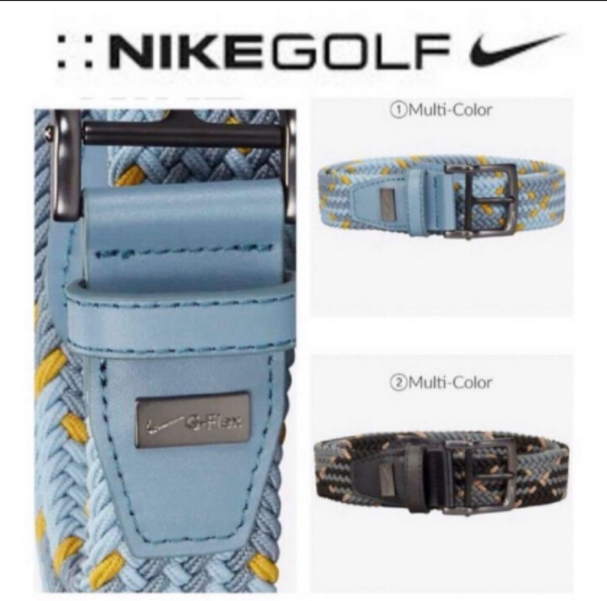 送料無料 新品 NIKE GOLF GFLEXストレッチウーヴンベルト44/46拍卖