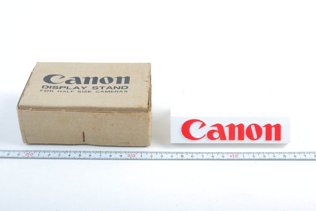※ 非売品 希少 当時物 Canon キヤノン Demi デミ 他 展示台 ディスプレイ 12cm x 8cm x 3cm Dial35 ハーフサイズカメラ用 箱付 c1224拍卖