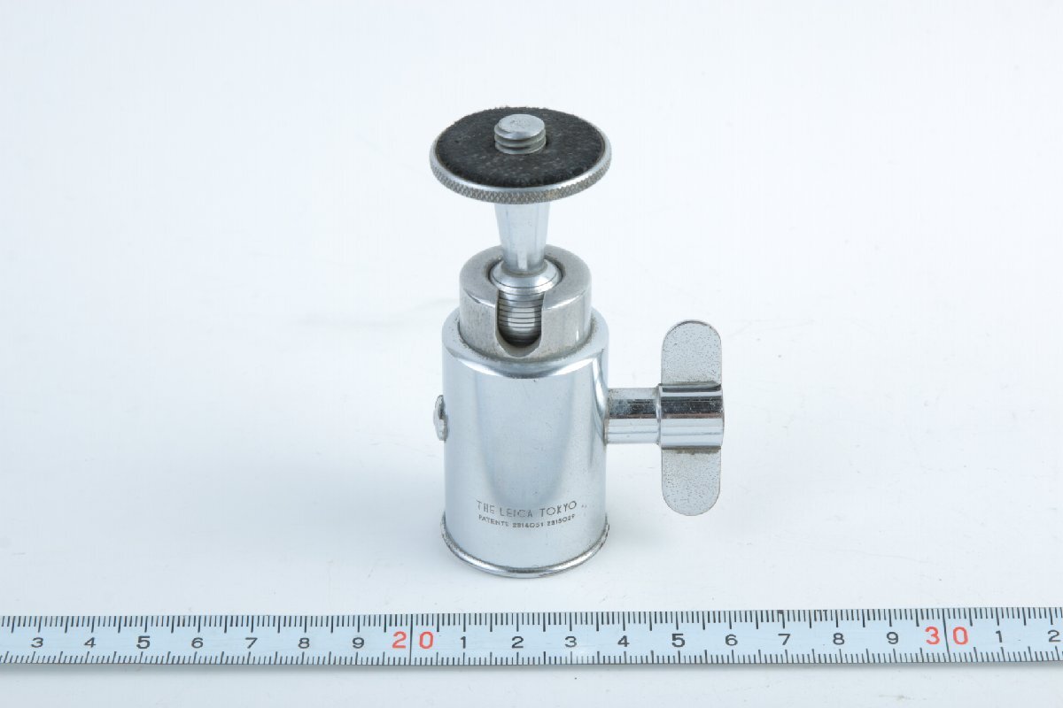 ※ 希少 コレクターアイテム 当時物 Leica ライカ ボール雲台 自由雲台 THE LEICA TOKYO 3/8インチネジ 1/4インチ変換アダプター付 c1233拍卖