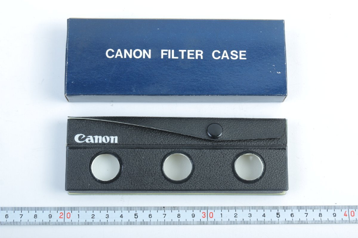 ※ 48mm 非売品 新品未使用 純正品 Canon キヤノン フィルターケース 3枚用 箱付 c1216L4拍卖