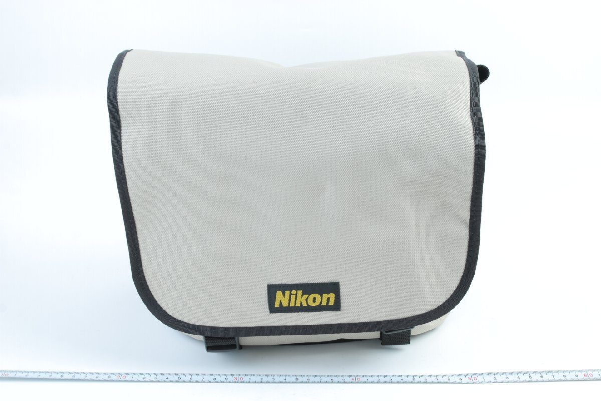 ※ 新品未使用 定価8000円 ヴィンテージ Nikon ニコン カメラバッグ ショルダーバッグ #100 30cm x 15cm x 25cm グレー d1369拍卖