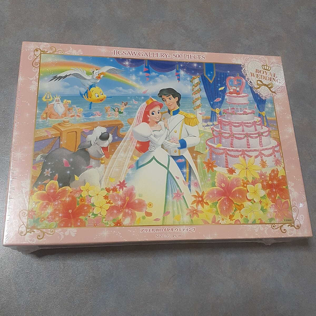 【新品未開封/送料無料】テンヨー アリエルのロイヤルウエディング ジグソーパズル 500ピース拍卖