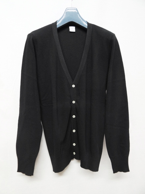GICIPI ジチピ 新品未使用 イタリア製  鹿の子cotton knit cardigan ブラック拍卖