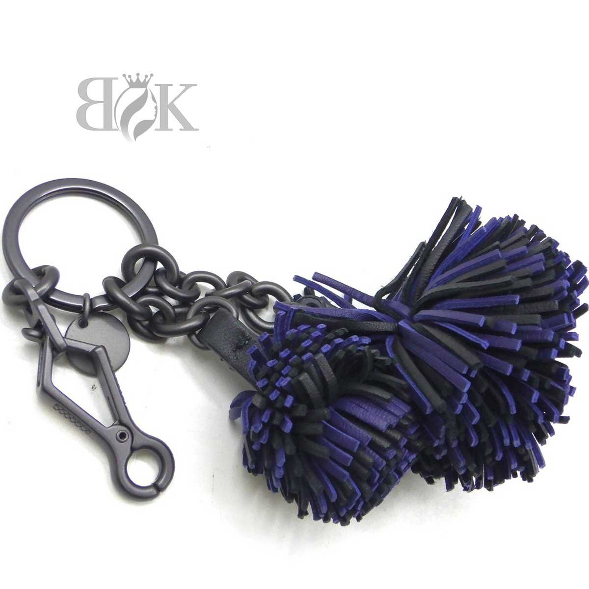 ボッテガヴェネタ キーホルダー レザー ポンポン 長期保管品 ●拍卖