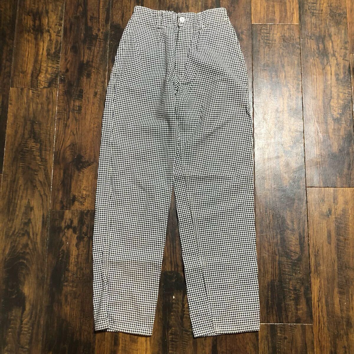 Bucking dreinaht ブッキングブレイオン ツイルパンツ ドイツ ユーロ ワークパンツ スラックス 白黒 ホワイト パンツ チェック S拍卖