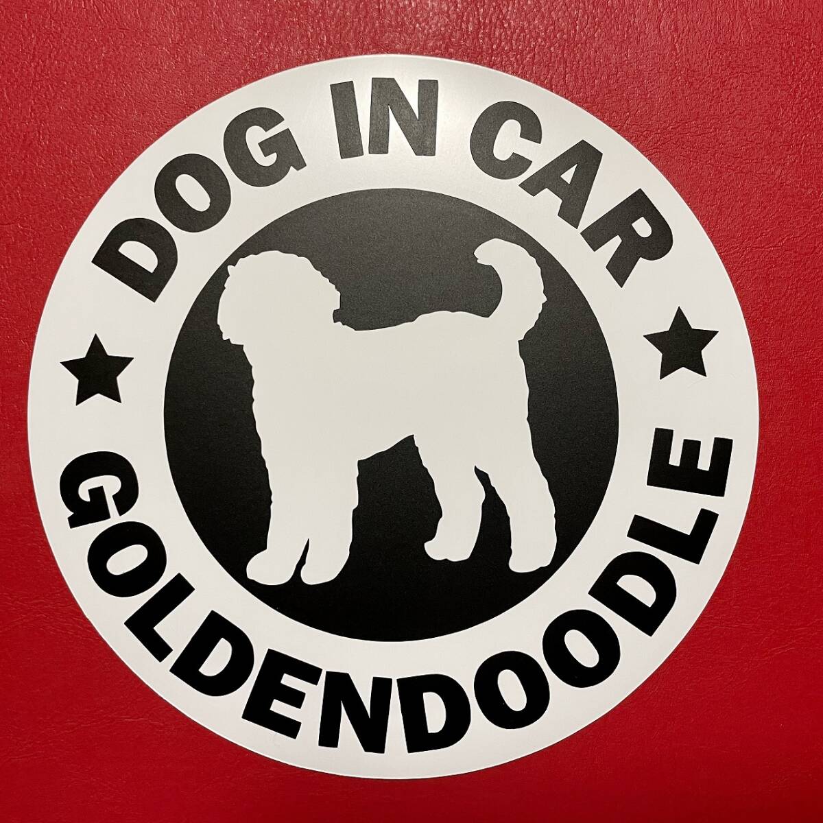 犬(ゴールデンドゥードル)マグネット ステッカー 防水 車用【匿名配送】拍卖