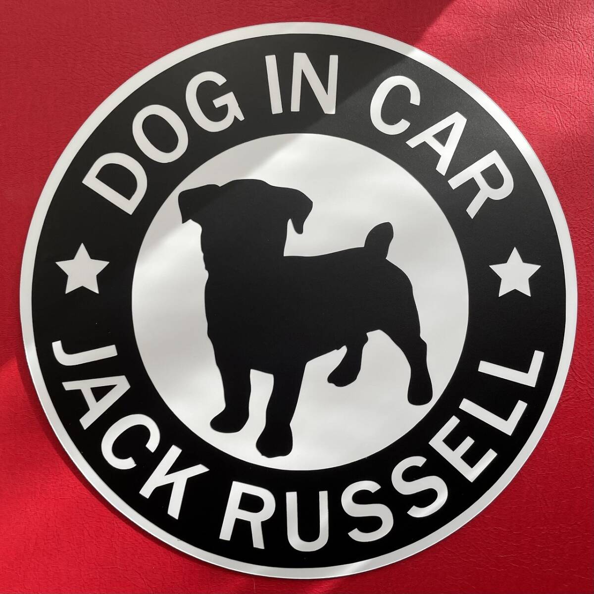 犬(ジャックラッセルテリア 2BK )マグネット ステッカー 防水 車用【匿名配送】拍卖