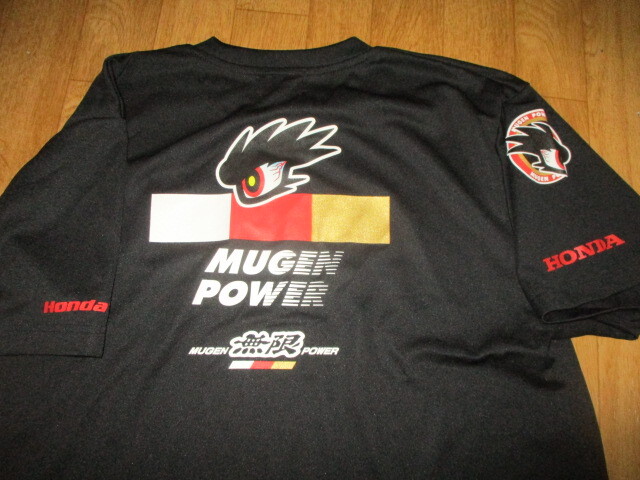 無限ホンダ・F1・スーパーGT デカロゴ・コマンド ドライTシャツ サイズLL 新同美中古 ジャケット拍卖