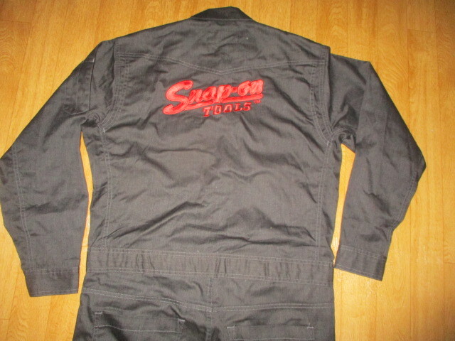 スナップオン ビンテージ サイズL 肉厚刺繍ロゴ メンテナンスメカニックピット作業ツナギ 新同美中古拍卖